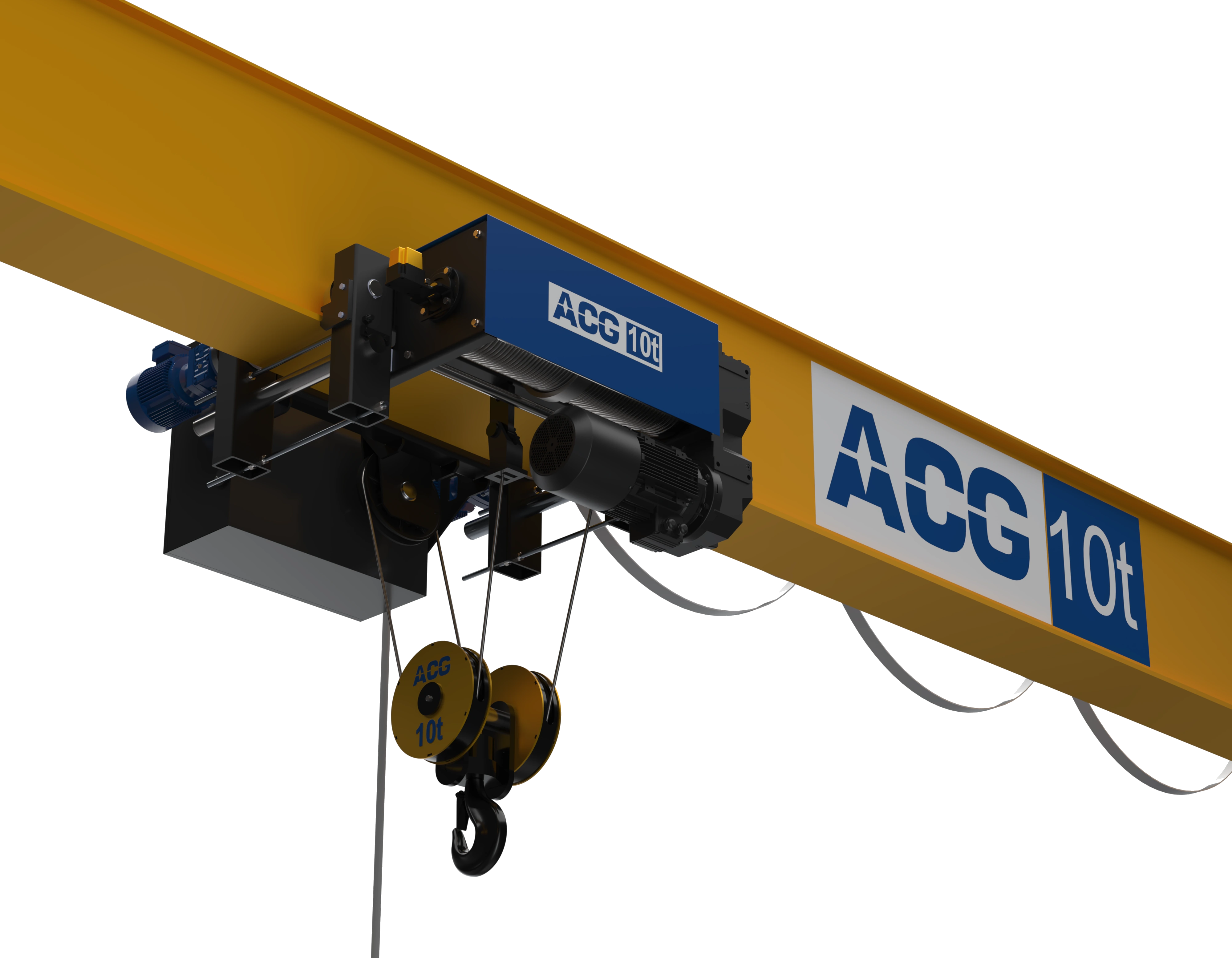 رندر جرثقیل سقفی تک پل ACG
