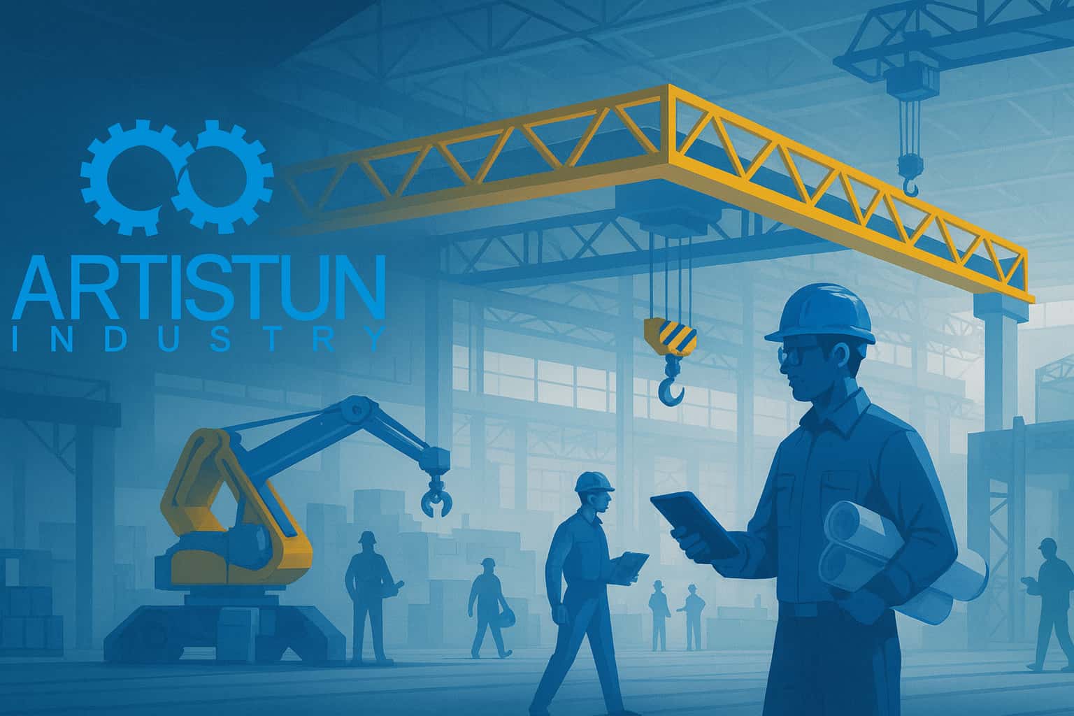 ACG industrial crane manufacturing facility in Iran